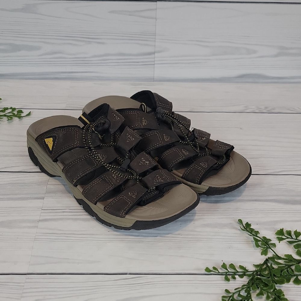 Ozark Trail Fisherman Slide Sandals - Brown Mens Size 8